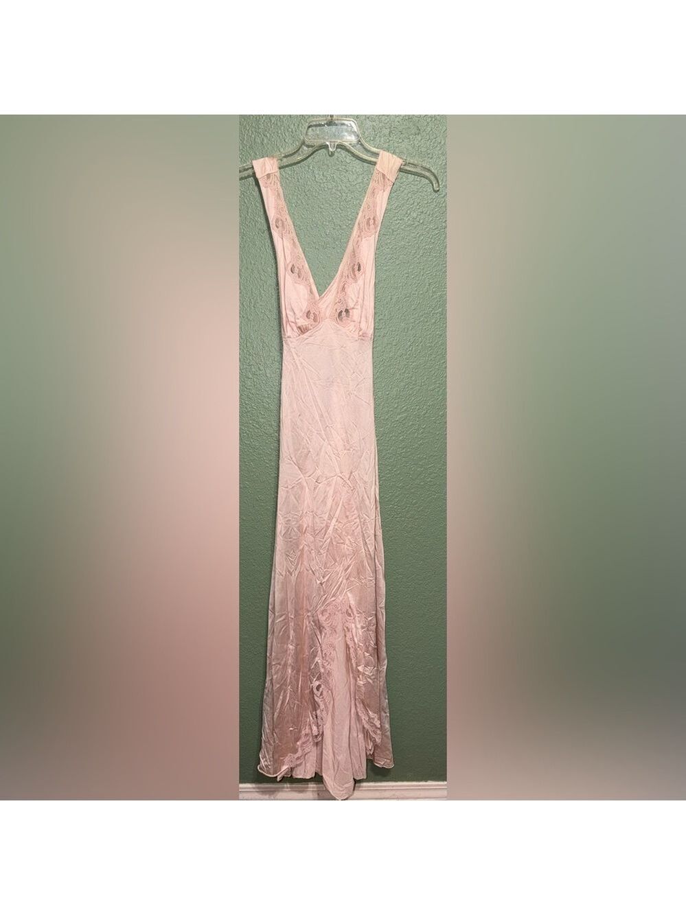 Vintage Lace Evening Gown Slip Dress - Picture 3 of 10